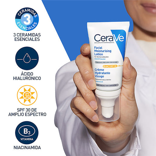 CERAVE LOCION HIDRATANTE DE ROSTRO SPF 30 * 52ML