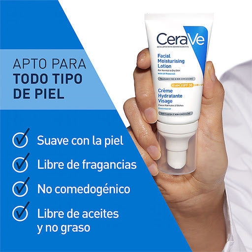 CERAVE LOCION HIDRATANTE DE ROSTRO SPF 30 * 52ML