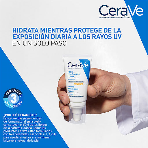 CERAVE LOCION HIDRATANTE DE ROSTRO SPF 30 * 52ML