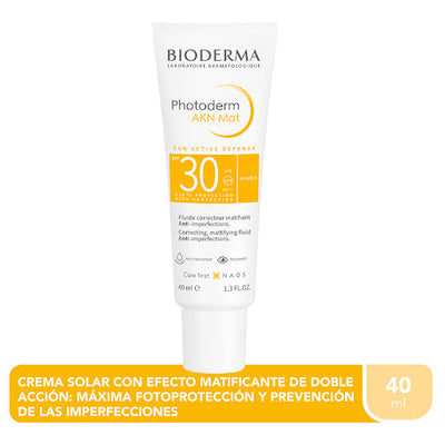 Bioderma Photoderm AKN MAT SPF50+ protector solar  40mL